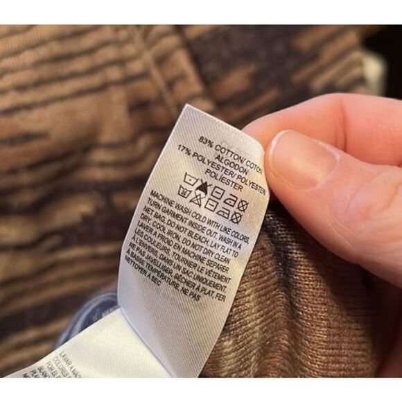 Aztec Southwestern Print Brown Open Front Duster Cardigan Sweater - Picture 8 of 8